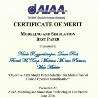 Picture of AIAA Modeling and Simulation Best Paper Award