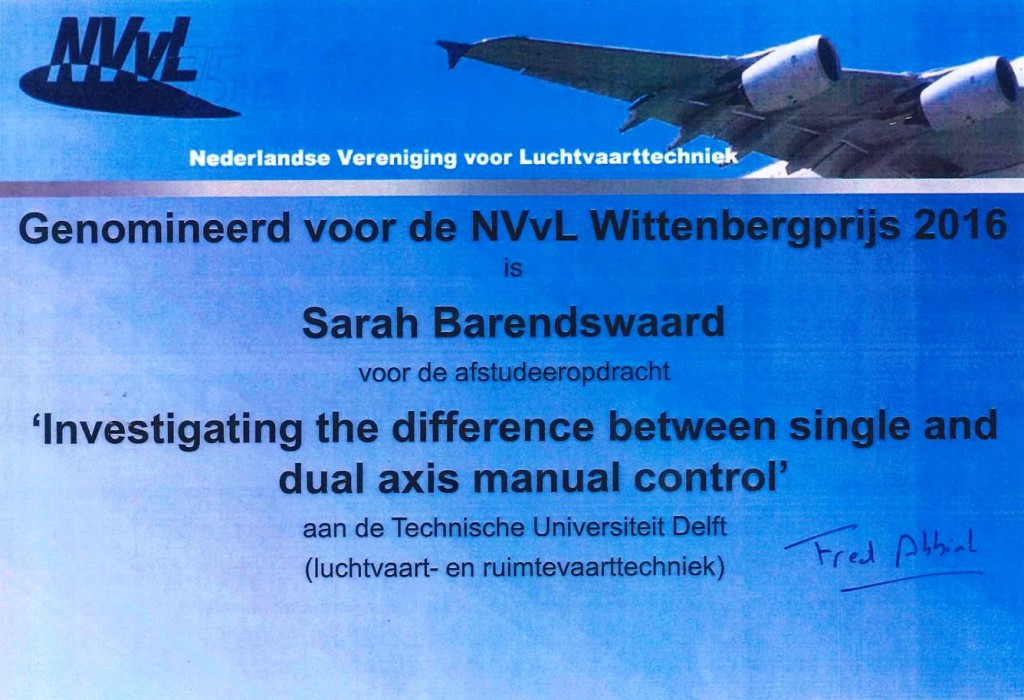 NVvL Wittenbergprijs nomination MSc thesis Sarah Barendswaard